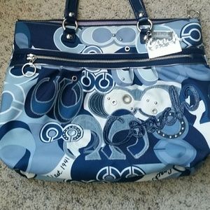 Poppy Signature Blue Jean Multi Bag
